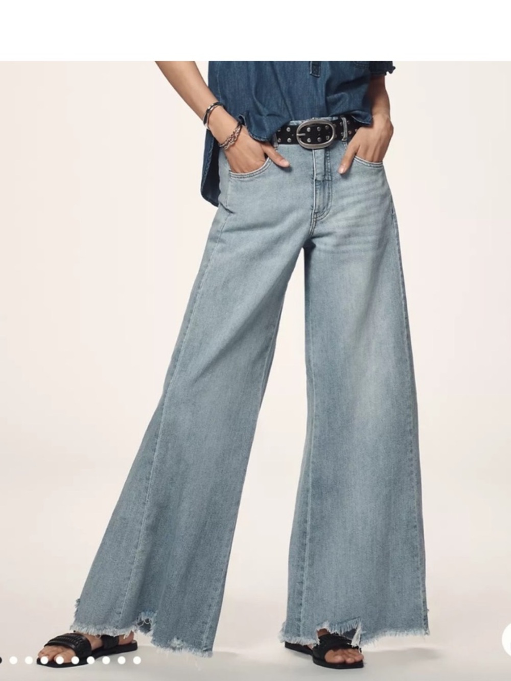 Pilcro Light Blue Flare Jeans